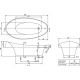 V&B Whirlpoolsystem AVEO UAE194AVE m BW 1900x950mm Technik Position 1 we UAE194AVE7A1V01 Náhled