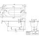 V&B Whirlpoolsystem OBERO N UAP170OBE m BW R-eck 17 0x75 Tech. Position 2 we UAP170OBE2A2V01 Náhled