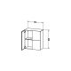 Duravit Halbhochschrank L -CUBE 700x363x800mm ameri k NB LC117701313 Náhled