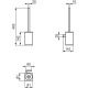 IS WC-Bürstengarnitur Con ca Cube, eckig, Silver St orm T4494GN Náhled