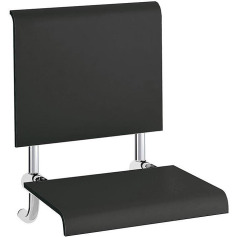 Emco Einhängesitz SYSTEM 2 mit Kunststoffsitzfläch e schwarz chrom 355121201
