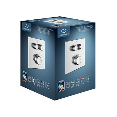IS Brausethermostat UP Ce ratherm Navigo 2 Verbrauc her Eckig Chrom A7302AA