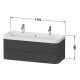 Duravit Waschtischset HAP PY D.2 PLUS 1175x490mm e Hahnloch mediterrane eich e HP4379O71710000 Náhled