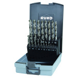 Ruko Sada spirálových vrtáků DIN 338 TypN D.1-10x0,5mm HSS 19 kusů Ku.-Kass.RUKO 214214RO Náhled Ruko Sada spirálových vrtáků DIN 338 TypN D.1-10x0,5mm HSS 19 kusů Ku.-Kass.RUKO 214214RO