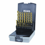 Ruko Sada spirálových vrtáků TL 3000 HSS TIN 19 kusů. Růžová krabice 258214TRO Náhled Ruko Sada spirálových vrtáků TL 3000 HSS TIN 19 kusů. Růžová krabice 258214TRO