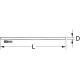 KS Tools Dřevěná násada, Ø 24 mm 146.0014 Náhled