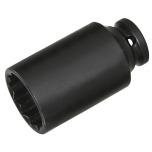 SW-Stahl IMPACT spanner socket, 1/2”, double hexagonal, 32 mm, deep 10192L