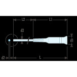 FACOM Handschrauber antistatisch 2x75mm AEF.2X75