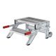 MUNK Work platform, mobile, step width 600 mm, steel grating 2 steps 50430 Náhled