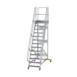 MUNK Platform stairs 60° movable step width 800 mm 13 steps 600733