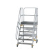 MUNK Platform stairs 60°, mobile, step width 1,000 mm 6 steps 600746 Náhled