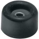 Dørbuffer D.40mm H.40mm gummigrå dyvelmontering 20