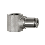 Riegler L-ringstykke, G 1/8, til slange udvendig diameter 8 mm, rustfrit stål 1.4404 110450