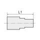 Riegler Lige skrueforbindelse, G 1/8 i., til slange 8/6 110502 Thumbnail