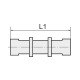 Riegler Lige stik, til slange 12/10 mm, SW 17, messing vern. 110522 Thumbnail