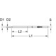 KS Tools Stiftuddriver til bremseklodser, ø 4 mm  150.2150 Thumbnail