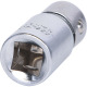 KS Tools 1/4” CHROMEplus bit-adapter-top til bits 1/4” med spændering 918.1422 Thumbnail