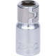 KS Tools 1/4” CHROMEplus bit-adapter-top til bits 1/4” med spændering 918.1422 Thumbnail