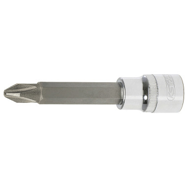 KS Tools 1/2 CHROMEplus bitstop, lang, PH2 918.1686