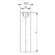 AMF 6877-2 Adapter til perforerede borde 558989 Thumbnail