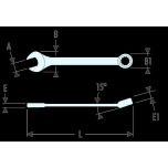 FACOM Ring-Maulschluessel ”39” kurz 4 mm 39.4H