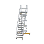 MUNK Platform stairs 60° movable step width 800 mm 14 steps 600734