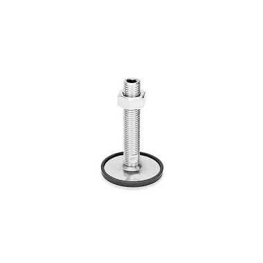 Ganter Nivelleringsfødder, rustfrit stål 1.4301 (A2) GN 41-80-M16-250-D1-UK