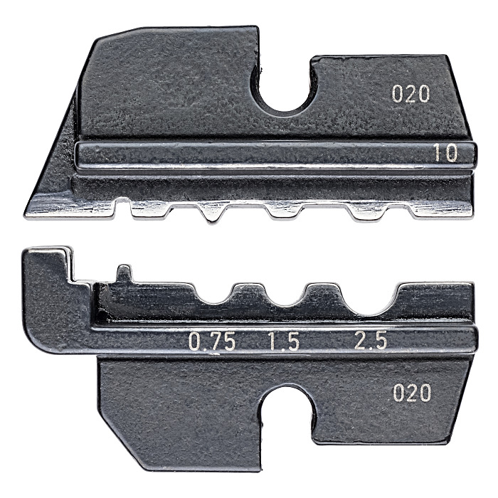 Knipex Quetschkabelschuhe 100 Stück - Unisolierte Kupferverbinder 1,5-2,5mm²