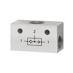 Riegler ODER-Ventil, 3 x G 1/8 Aluminium 106703