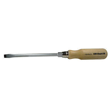 SW-Stahl Schraubendreher, Holzheft, Schlitz, 4,5 mm x 90 mm 30600SB