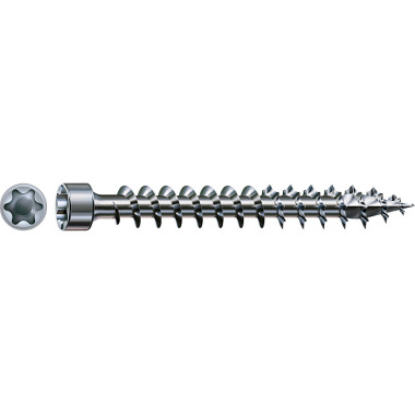 SPAX IN.FORCE, 6 x 160 mm, 100 Stück, Vollgewinde, Zylinderkopf, T-STAR plus T30, 4CUT, WIROX 1211010601605 SPAX IN.FORCE, 6 x 160 mm, 100 Stück, Vollgewinde, Zylinderkopf, T-STAR plus T30, 4CUT, WIROX 1211010601605