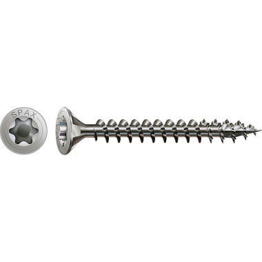SPAX Edelstahlschraube, 4 x 25 mm, 200 Stück, Vollgewinde, Senkkopf, T-STAR plus T20, 4CUT, Edelstahl rostfrei A2 1197000400253 SPAX Edelstahlschraube, 4 x 25 mm, 200 Stück, Vollgewinde, Senkkopf, T-STAR plus T20, 4CUT, Edelstahl rostfrei A2 1197000400253