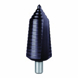 RUKO HSS Spiral Fluted Step Drill Bit With Split Point, Bright