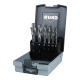 Ruko Flat countersinker-set DIN 373 HSS with fixed guide in plastic case 102450RO