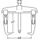 HAZET Quick release puller, 2-arm 1787F-20 Thumbnail