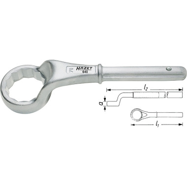HAZET pull ring spanner 640-100