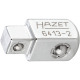 HAZET Push-through square - solid square 10 mm (3/8 inch) - solid square 6.3 mm (1/4 inch) 6413-2 Thumbnail