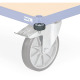 fetra 4 deflector rollers - additional charge - wheel ø 50 mm - solid rubber blue-grey 1299 Thumbnail