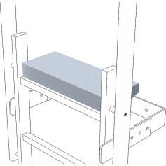Zarges Exit step anodized aluminium 40945