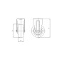Sonic Fixed caster for trolley 47209F Thumbnail
