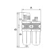 Riegler Maintenance unit 2-part »multifix«, with PC container, BG 5, G 1 100570 Thumbnail