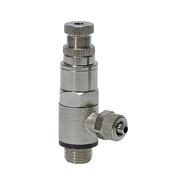 Riegler Miniature pressure regulator, quick connection G 1/8, hose 6/4 107040