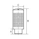 Riegler Plastic silencer with granulate filling, G 1/8 113376 Thumbnail