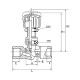 Riegler Needle valve, nickel-plated brass, for panel mounting, IG/IG, Rp 3/8, DN 8 136232 Thumbnail