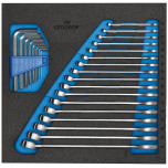 GEDORE Combination spanner set in check tool module 1500 CT2-7