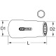 KS Tools 3/8 socket with protective insulation, 7/8” 117.1030 Thumbnail