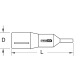 KS Tools 1/2 bit socket with protective insulation for Torx screws, T40, short 117.2438 Thumbnail