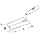 KS Tools Plasterer’s trowel, angular, 220mm, w.wooden handle 144.0124 Thumbnail
