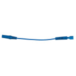 KS Tools 4.0 mm input socket on 6.0 mm test adapter socket, flat (blue) 150.0963