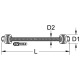 KS Tools Trapezoidal threaded spindle with 2x thrust beating and nut 150.2358 Thumbnail